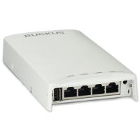 RUCKUS WI-FI 6 DUAL-BAND CONCURRENT 2.4 GHZ & 5 GHZ, WIRED/WIRELESS WALL SWITCH, BEAMFLEX+, 1 10/100/1000 & 4 10/100/1000 ETHERNET ACCESS PORTS, POE IN, POE OUT (ONE PORT), USB PORT.  DOES NOT INCLUDE