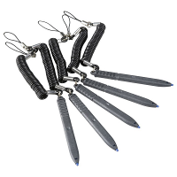 KIT OF FIVE (5) REPLACEMENT STYLUSES FOR THE CN80 SCAN HANDLE OR THE CK65 STYLUS. INCLUDES TETHER. (ONE STYLUS WITH TETHER IS INCLUDED WITH EACH CN80 SCAN HANDLE) STYLUS ALSO WORKS WITH CK65 HAND STRAP